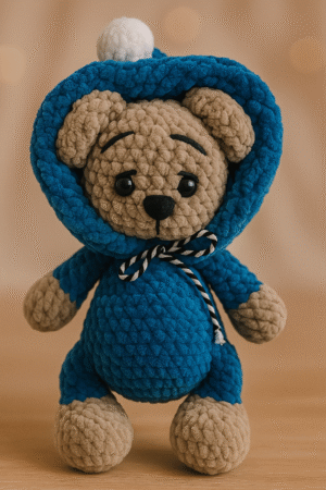 Handmade Pink Plush Mouse Doll