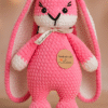 Handmade Pink Bunny Plush Toy