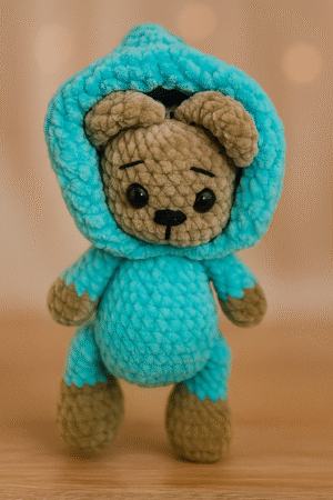 Handmade Pink Plush Mouse Doll