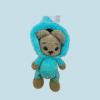 Handmade Plush Teddy Bear in Blue Hoodie