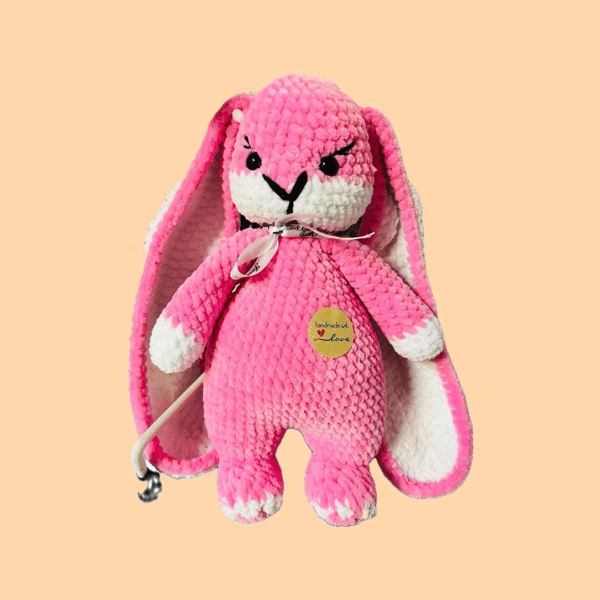 Handmade Pink Bunny Plush Toy